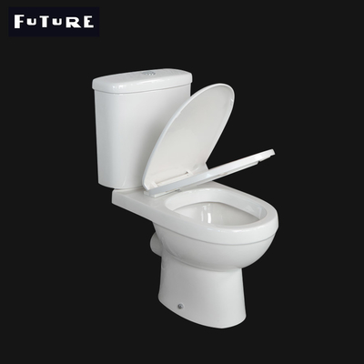 Κεραμικό WC 380mm τουαλετών λουτρών UPC στενό συνδεμένο ευρέα υγειονομικά εμπορεύματα λουτρών