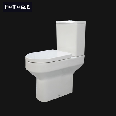Στενή συνδεμένη τουαλέτα WC 610*357*400MM ύψους άνεσης παγίδων Π δύο κομματιών