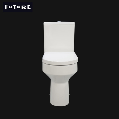 Στενή συνδεμένη τουαλέτα WC 610*357*400MM ύψους άνεσης παγίδων Π δύο κομματιών