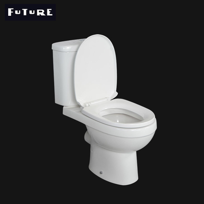 Κεραμικό WC 380mm τουαλετών λουτρών UPC στενό συνδεμένο ευρέα υγειονομικά εμπορεύματα λουτρών