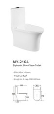 Αντιβακτηριακή φιλιππινέζικη Washbasin Watercloset ενός κομματιού τουαλέτα Siphonic με την παγίδα του S
