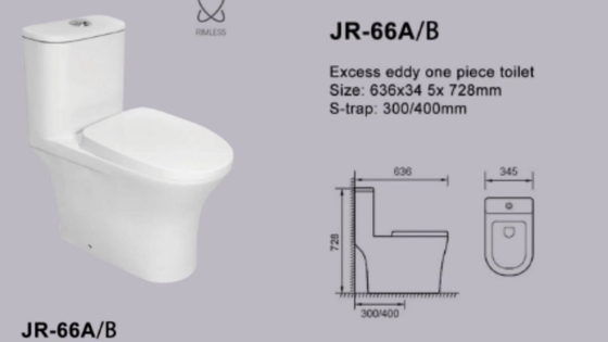 Σύγχρονη υψηλή διάρκεια 20-30KG αποχωρητηρίων λουτρών άσπρη κεραμική ενός κομματιού