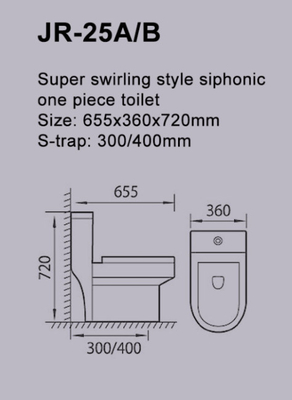 Επίπεδη συντήρηση φιλιππινέζικο Watercloset ISO9001 νερού αποχωρητηρίων Siphonic Superswirl