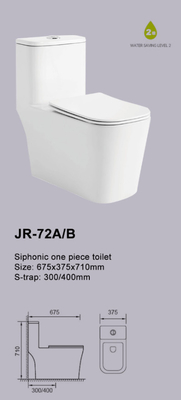 Washdown Siphonic υψηλής αποδοτικότητας αποχωρητήριο 675*375*710mm φιλιππινέζικο Watercloset